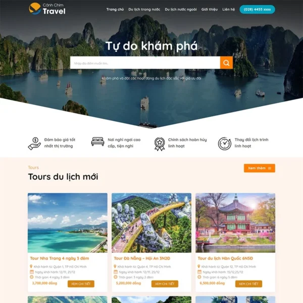 Website du lịch 23