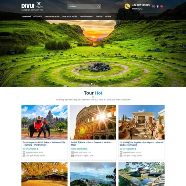 Website du lịch 05