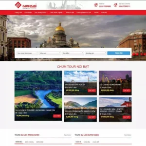 Website du lịch cao cấp 08