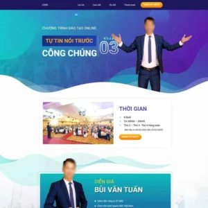Website landing page khóa học giao tiếp