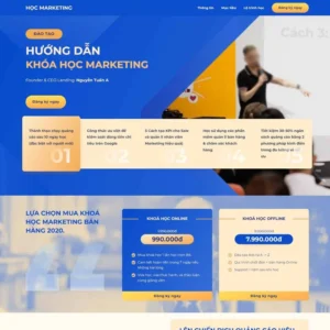 Website landing page khóa học Marketing Online