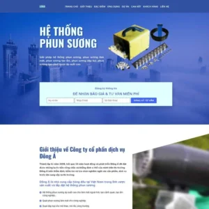 Website landing page máy phun sương