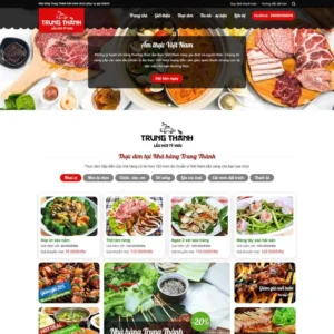 Website nhà hàng, ăn uống