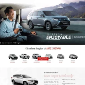 Website Landing page giới thiệu ôtô