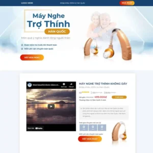 Website landing page máy nghe trợ thính