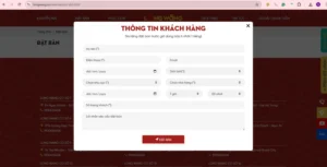 tính năng đặt ban ftreen website nhà hàng