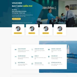Website landing page bán Vé máy bay