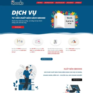 Website Elementor dịch vụ xuất bản sách