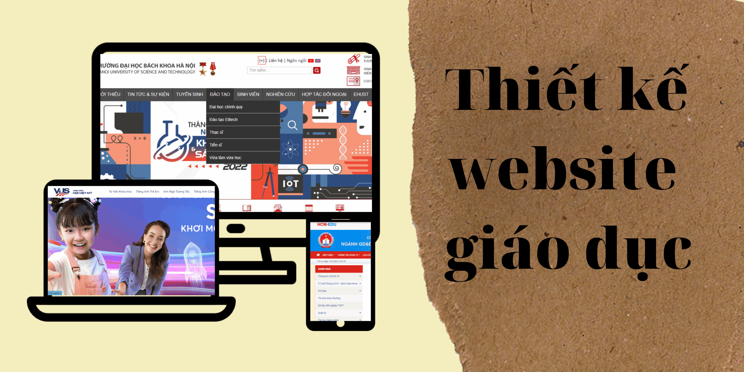 thiết kế website giáo dục