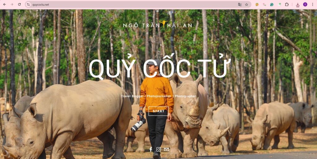 Thiết kế website cá nhân chuyên nghiệp và ấn tượng 1 Website Quỷ Cốc Tử