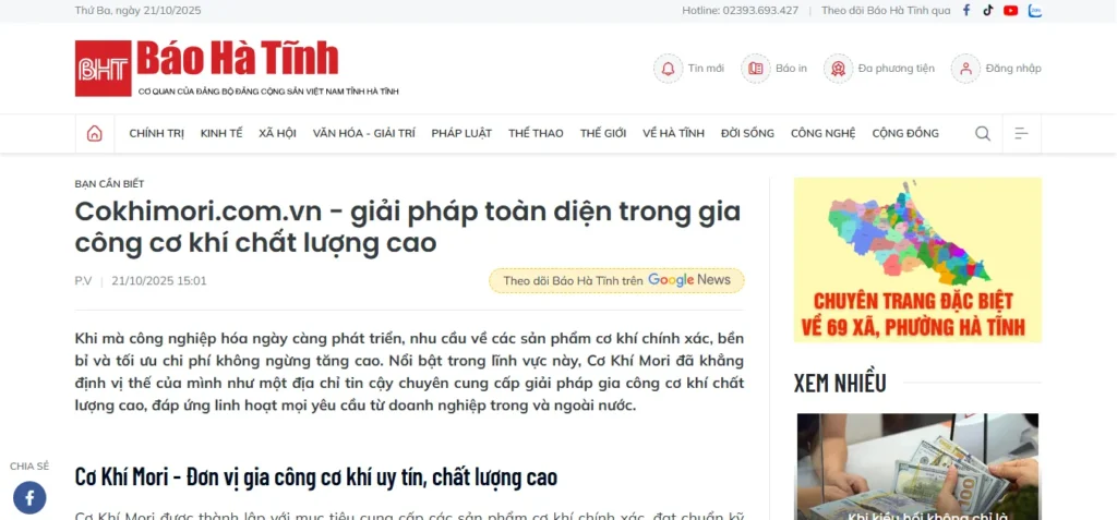 Minh họa backlink báo