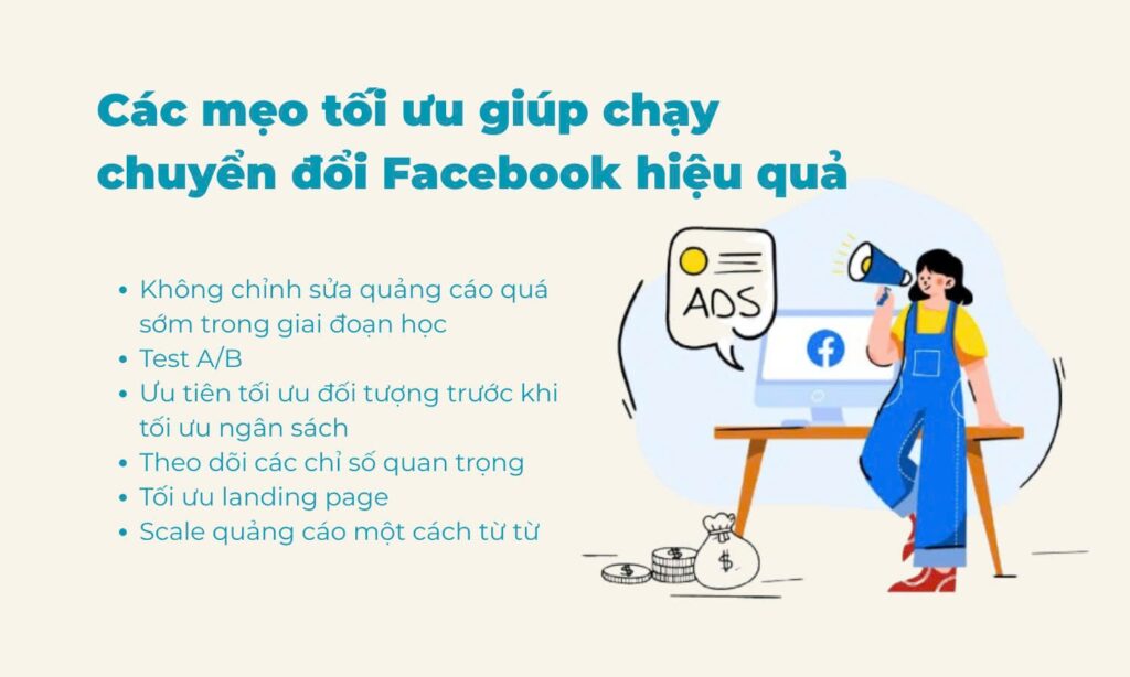 Cách chạy chuyển đổi Facebook hiệu quả 4 Các mẹo tối ưu khi chạy chuyển đổi Facebook